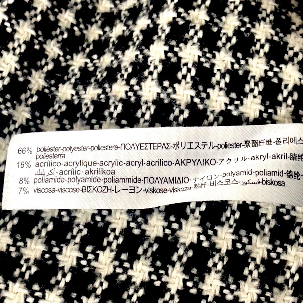 Zara Black and White Houndstooth Blazer - Picture 7 of 7